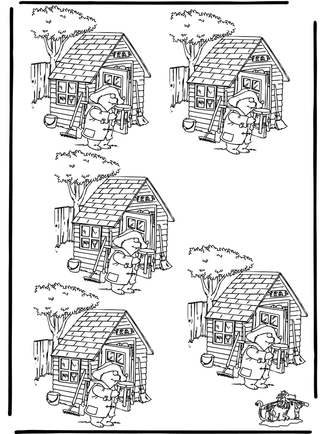 Which one is different Paddington - puzzle