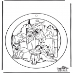 Bible coloring pages - Windowpicture Daniel