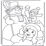 Winter coloring pages - Winter joy