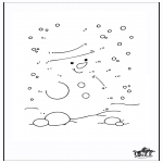 Winter coloring pages - Winter number drawing 2