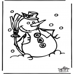 Winter coloring pages - Winter window color 1