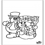 Winter coloring pages - Winter window color 3