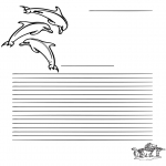 Crafts - Writing paper dolfin