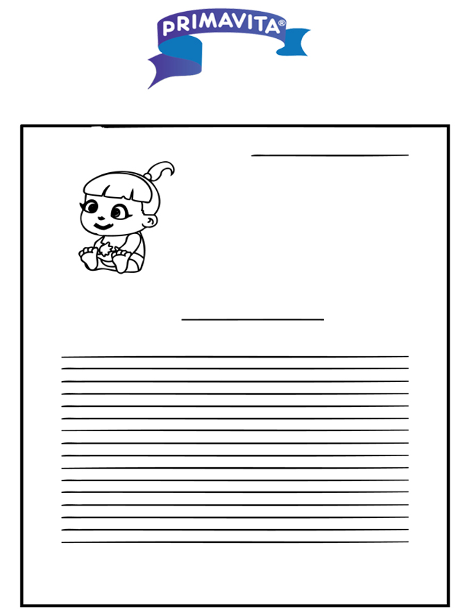 Writing paper Primavita baby - Writing paper