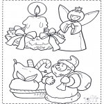 Christmas coloring pages - X-mas coloringpage 2