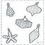 Christmas coloring pages - X-mas decoration 1