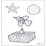 Christmas coloring pages - X-mas decoration 2