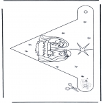 Christmas coloring pages - X-mas decorationflag 2