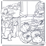 Christmas coloring pages - X-mas presents