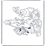 Christmas coloring pages - X-mas Spongebob 2