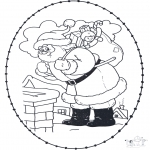 Christmas coloring pages - X-mas stitchingcard 21