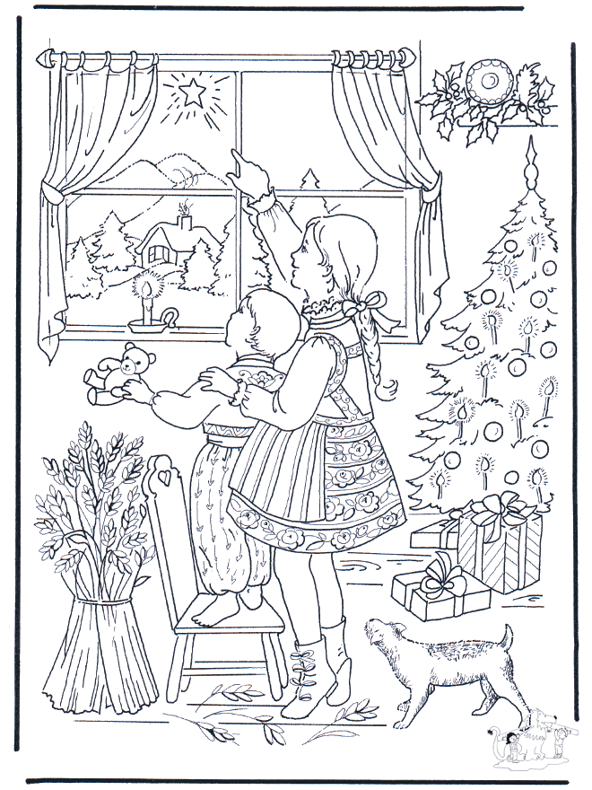 X-masstar - Coloring pages Christmas